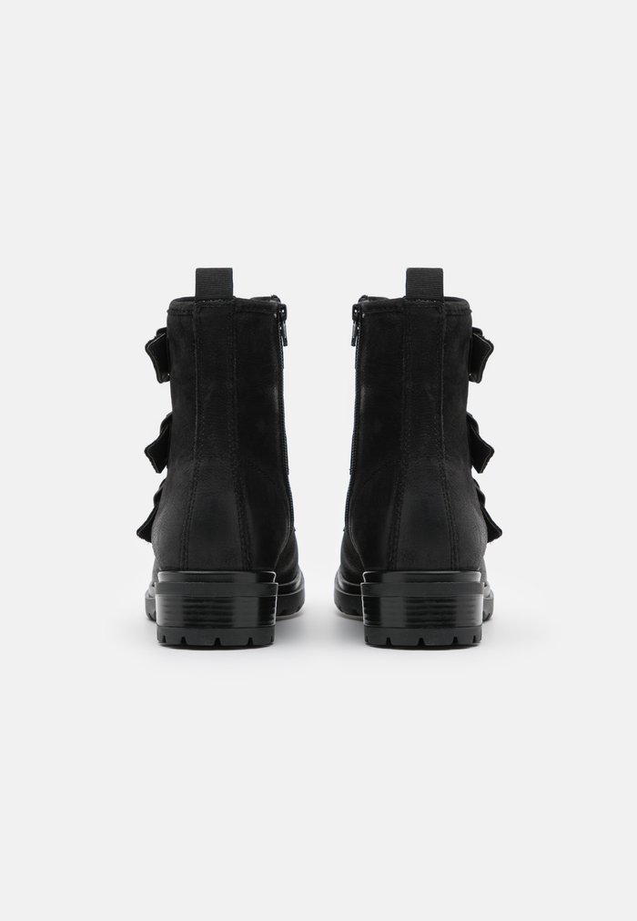 Bottines Anna Field Dentelle up Block heel Zip UP Noir Femme | QVR-2708356